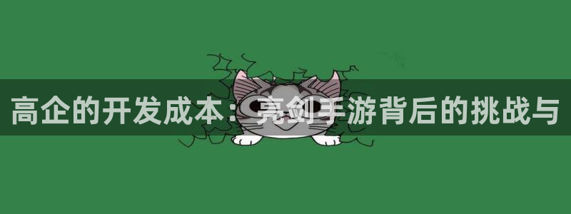 巅峰国际下载：高企的开发成本：亮剑手游背后的挑战与